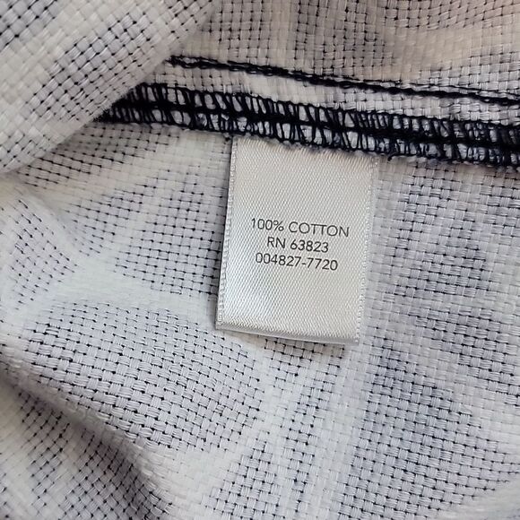 Christopher & Banks Geometric Navy and White Blazer Women's Size PM - Picture 9 of 11